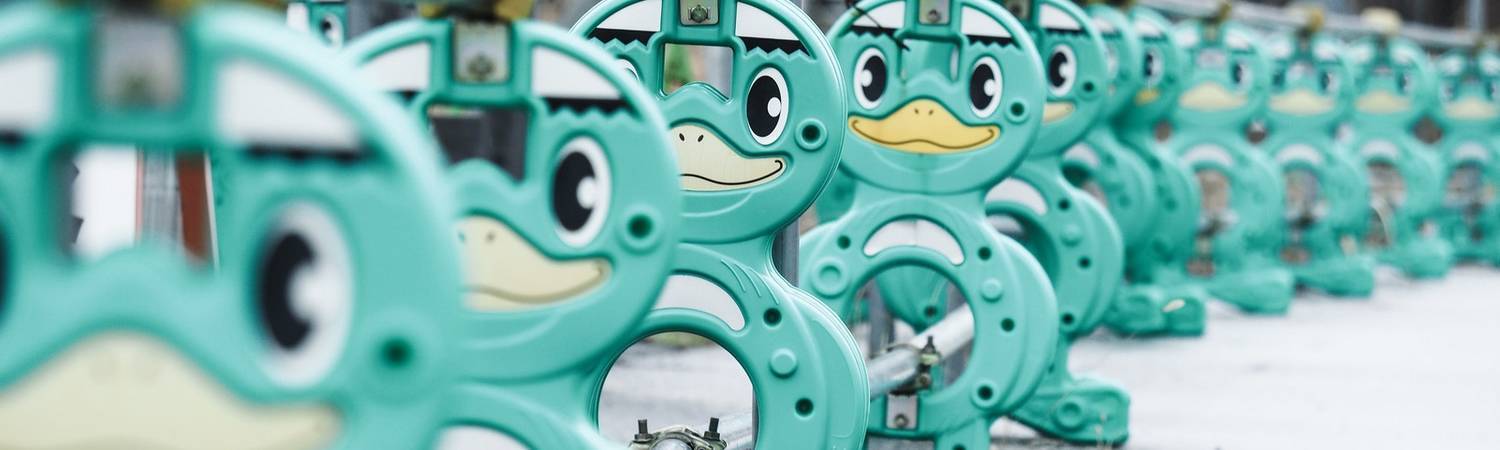 工事入札‐単管バリケード